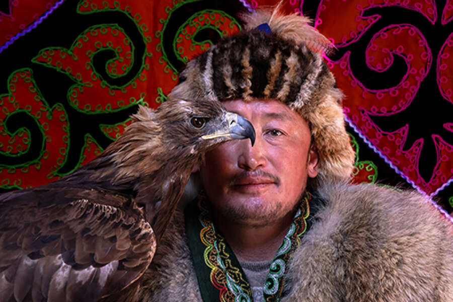 1 <i>Kazakh with His Beloved Eagle,</i> Charlene Edwards